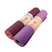 Eco Friendly Durable Private Label Organic Custom Logo Print TPE Yoga Mat Cheap Thick Fitness Foldable Travel Exercise Yoga Mat